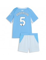 Manchester City Elliot Anderson #5 Domácí dres pro děti 2026-27 Krátký Rukáv (+ trenýrky)